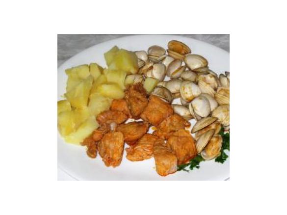 carne de porco a´alentejana