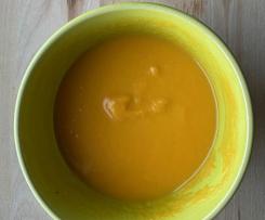 Creme de batata doce e gengibre