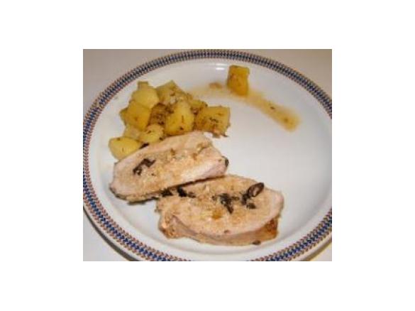 Lombo Porco recheado com atum