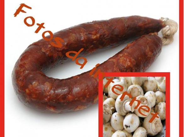 Patê de chouriço com cogumelos