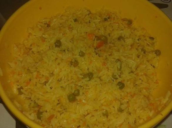 ARROZ DE CENOURA COM ERVILHAS