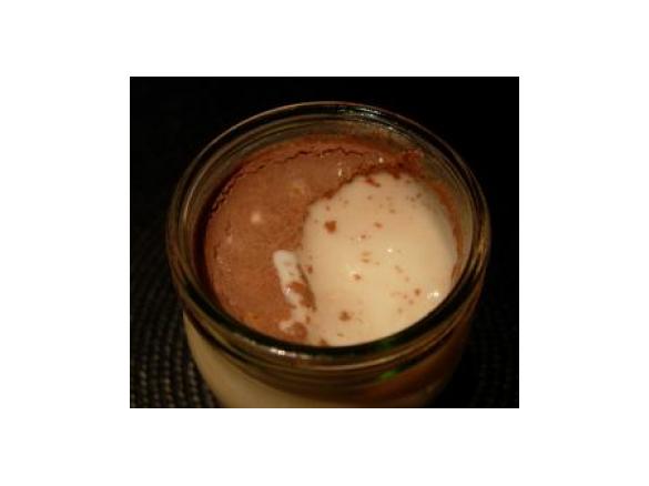 Iogurte de chocolate e laranja