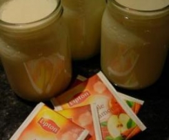 Iogurte de chá de maçã com canela 