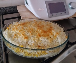 Empadão de Arroz e Frango (sobras de frango assado)