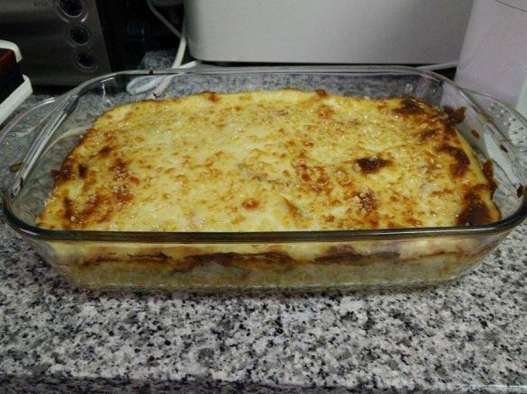 Frango com legumes e arroz gratinado + sopa (receita de demonstração)