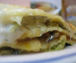 Lasanha de vegetais e queijo