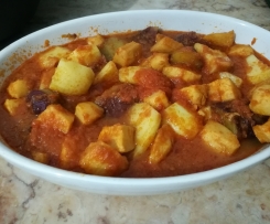 Tiras de Pota Gisadas com Batatas