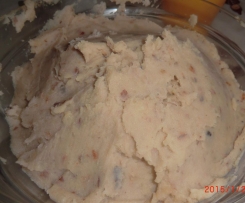 Puré de batata e castanha