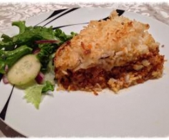 Empadão de Arroz com queijo