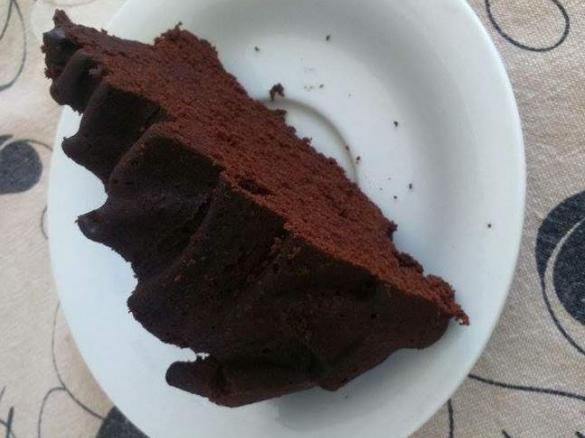 Bolo vulcão chocolate microondas