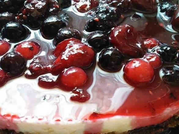 cheese cake de frutos silvestres da Gi