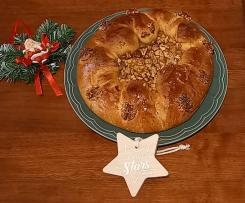 Bolo Rei de Maça e Canela - Massa Mãe