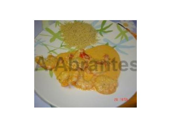 Camarão ao molho rosado