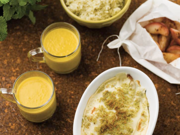 Gratinado de frango e sopa (receita adaptada para 6)