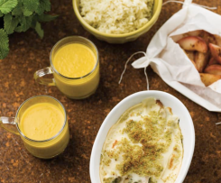 Gratinado de frango e sopa (receita adaptada para 6)