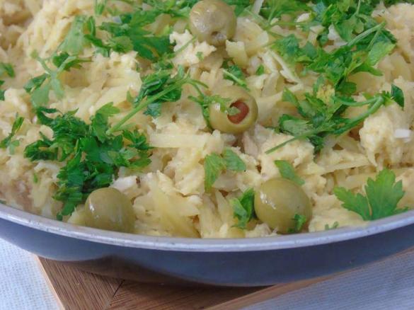 Bacalhau à Braz Saudável