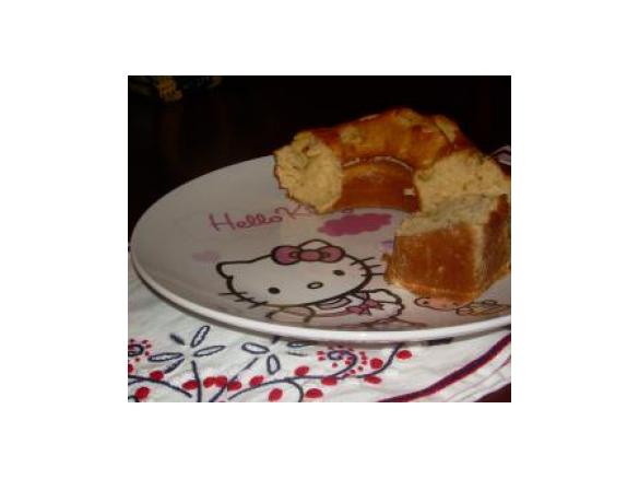 Bolo de frutos secos e maçã