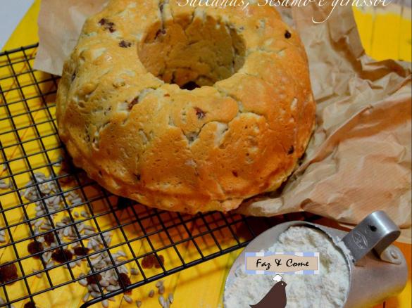 Pão doce de sultanas e sementes