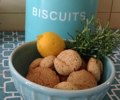 Bolinhos de Aveia alecrim e limão 