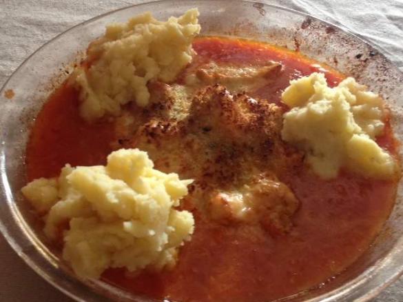 Peito de frango gratinado