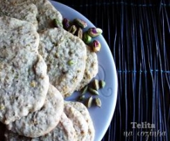 bolachas de pistáchio e cardamomo