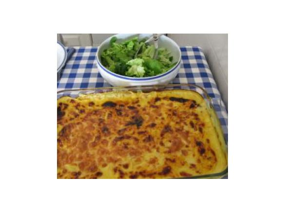 Bacalhau no tabuleiro com cenoura