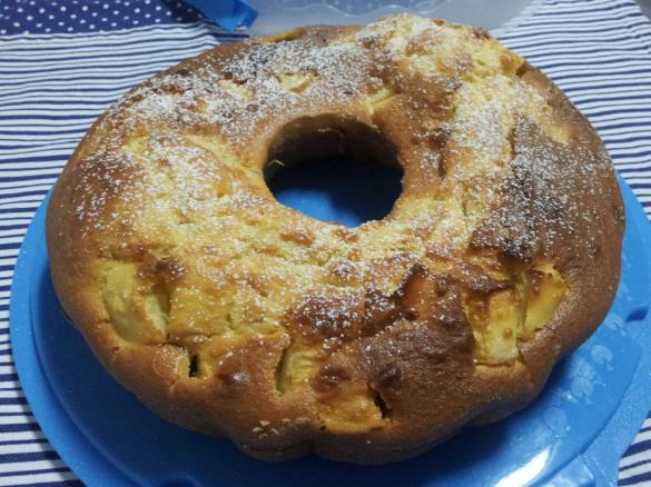 Bolo De Leite Evaporado Com Maçã