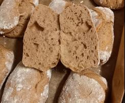 Pão caseiro com massa mãe