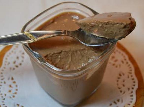 Iogurtes de soja de chocolate