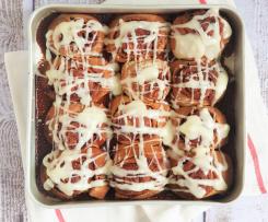 Cinnamon Buns com massa-mãe (Rolinhos de Canela)