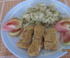 Nuggets frango saudáveis