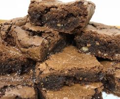 Brownies de avelã e nozes