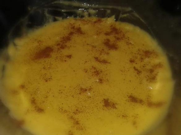 Arroz doce com leite de soja e sem ovo