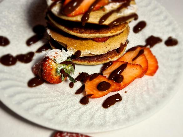 Panquecas proteícas com sabor a Morango