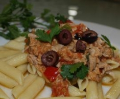 Penne de Atum à Portuguesa