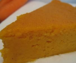 Tarte queijada de cenoura, abóbora e laranja