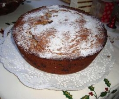 Bolo de cerveja com pepitas de chocolate