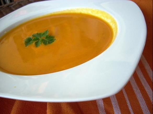 Creme de Cenoura e Caril