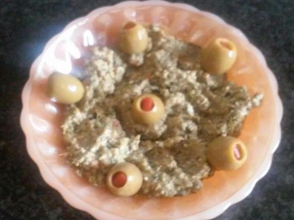 Tapenade de azeitonas verdes