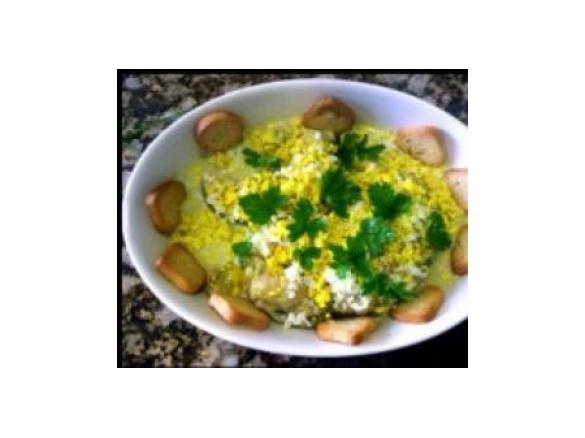 Congro polvilhado de ovo