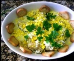 Congro polvilhado de ovo