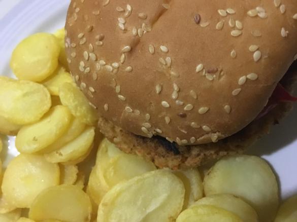 Hamburguer de Salmão e pescada