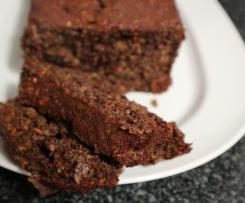 Bolo de Banana, aveia e chocolate 70%