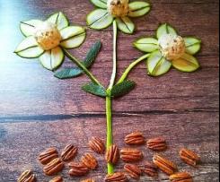 Sorvete de Courgete com nozes pecan caramelizadas
