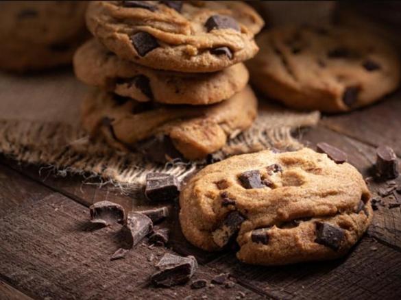 Bolachas de aveia e pepitas de chocolate
