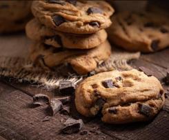 Bolachas de aveia e pepitas de chocolate