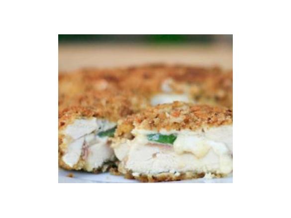 Frango panado com iogurte e ervas aromáticas