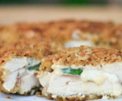 Frango panado com iogurte e ervas aromáticas