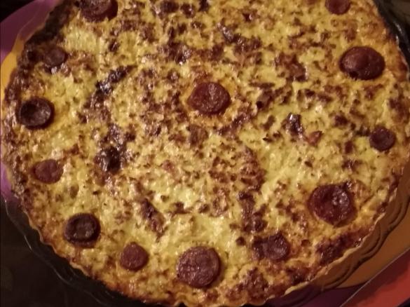 Quiche de Frango e Bacon