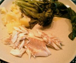 Robalo com ervas ao sal